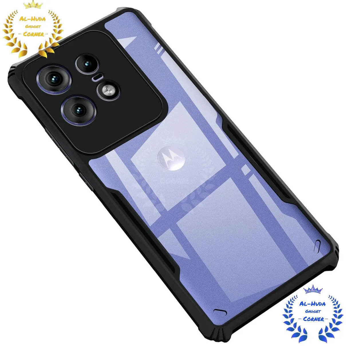 Transparent Silicone Case for Motorola Edge 50 Pro 5G, Slim Flexible Back Cover with Soft Lining, Matte Lens Protection & Full Body Bumper Case.