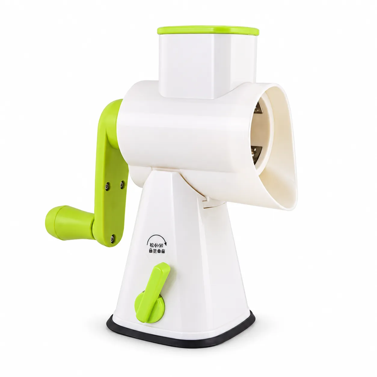 Plastic with Stainless Steel Fruit and Vegetable Slicer - White