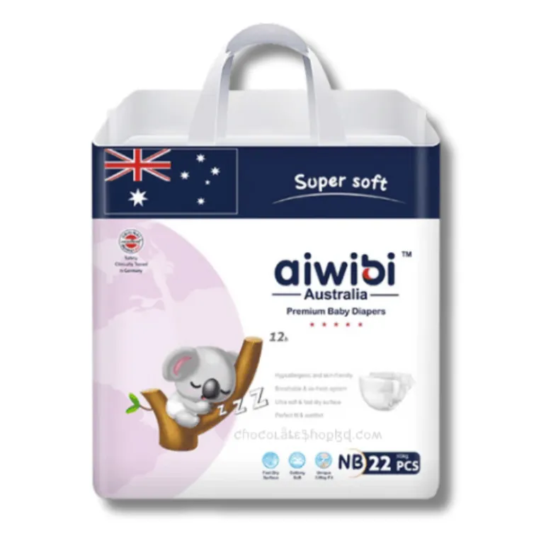 Aiwibi Australia Premium Baby Diapers NB (Up to 5kg) 22pcs