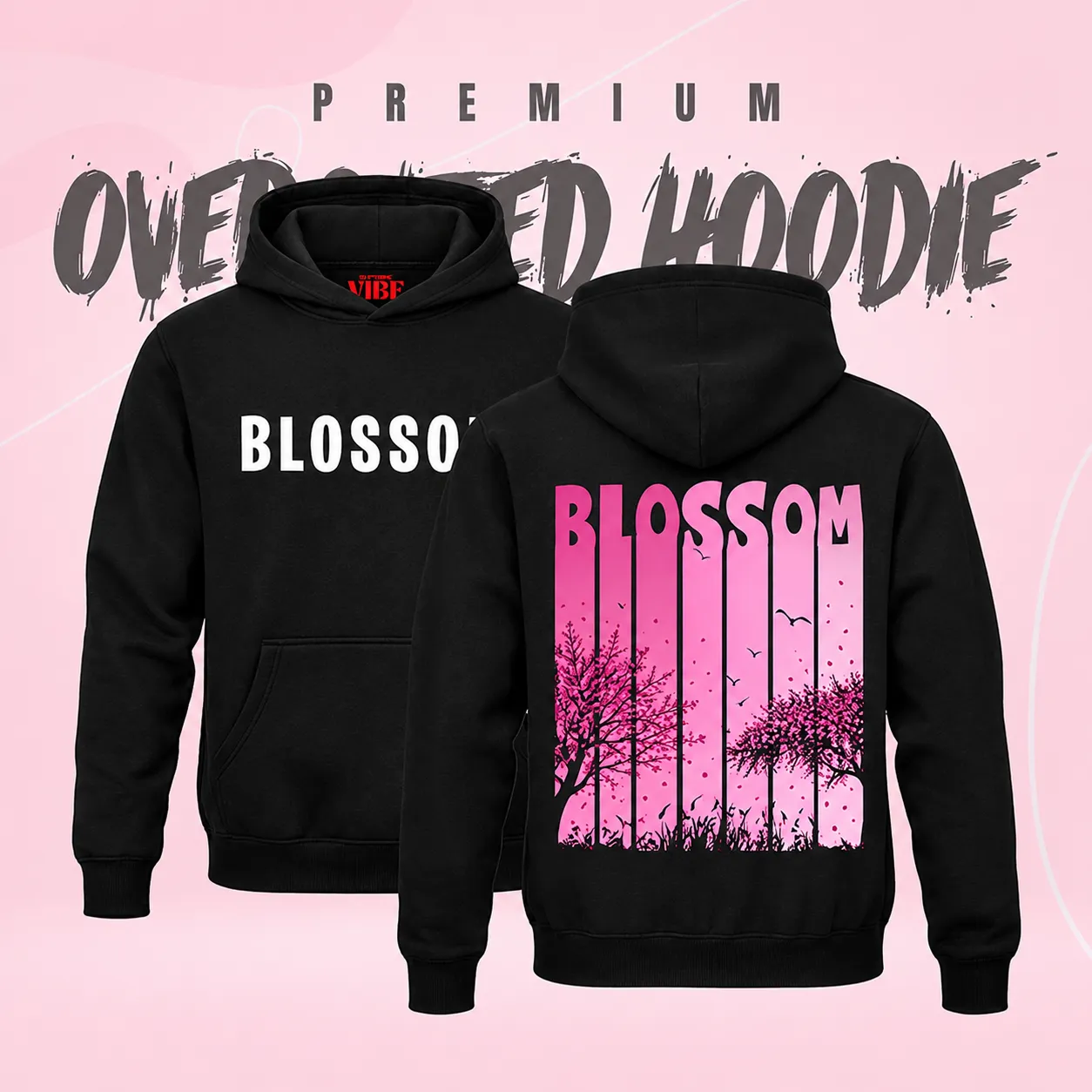 Zunkies Premium Blossom Drop Shoulder Hoodie
