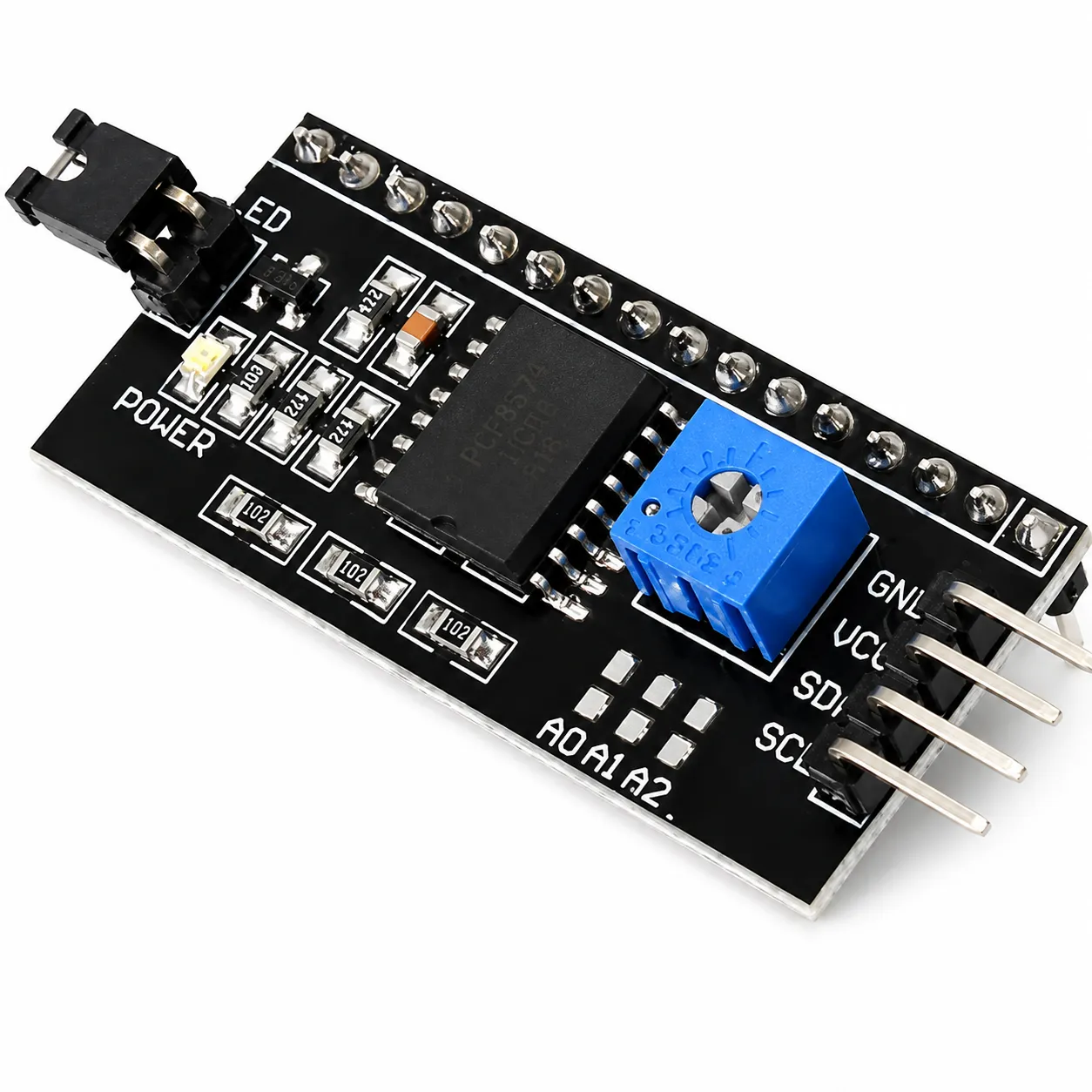 IIC I2C TWI SPI Serial Interface Board Module 5V 4Pin Serial Board Module Port IIC I2C TWI SPI For Arduino 1602 1601 2004 LCD Display