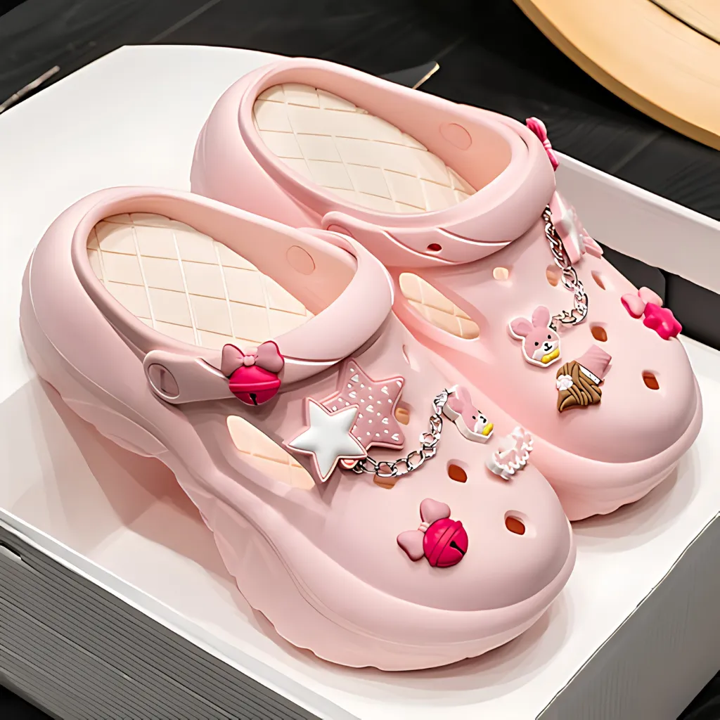 Women's Soft EVA Character Beach Clogs - Pink