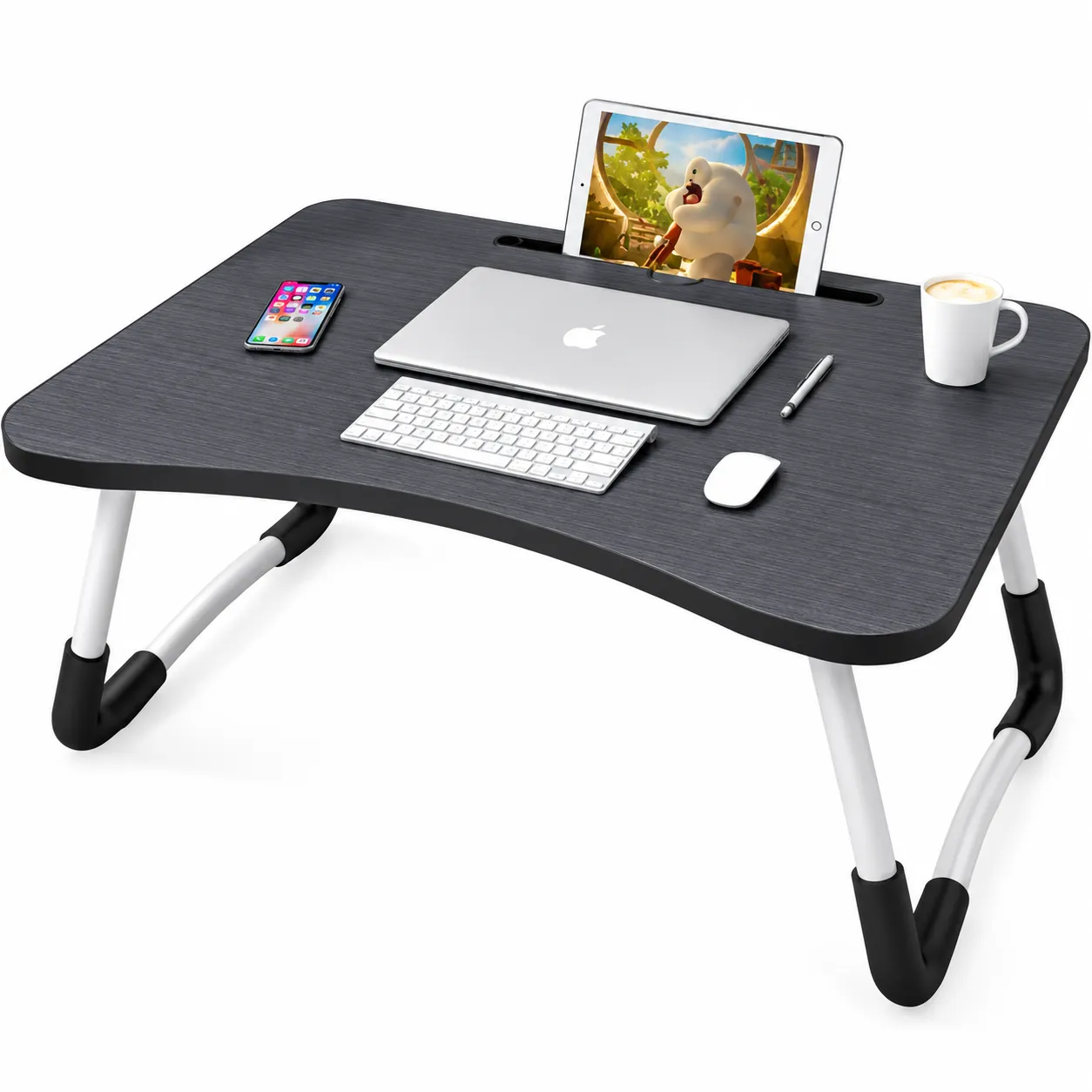 Folding Table, Portable and Space-Saving Design for Home, Office, Travel and Outdoor Use