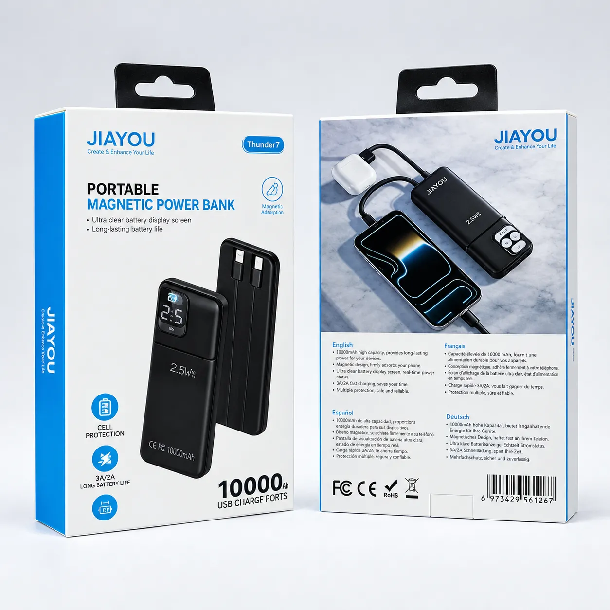 JIAYOU Thunder 7 10000mAh 22.5W Power Bank