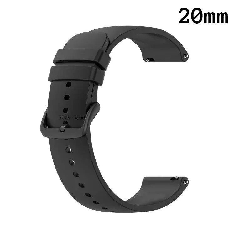 20mm Soft Silicone Replacement Strap - Smart Watch Belt