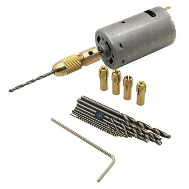 DC12 Volt Drill Motor,Chuck and Bit Package - motor