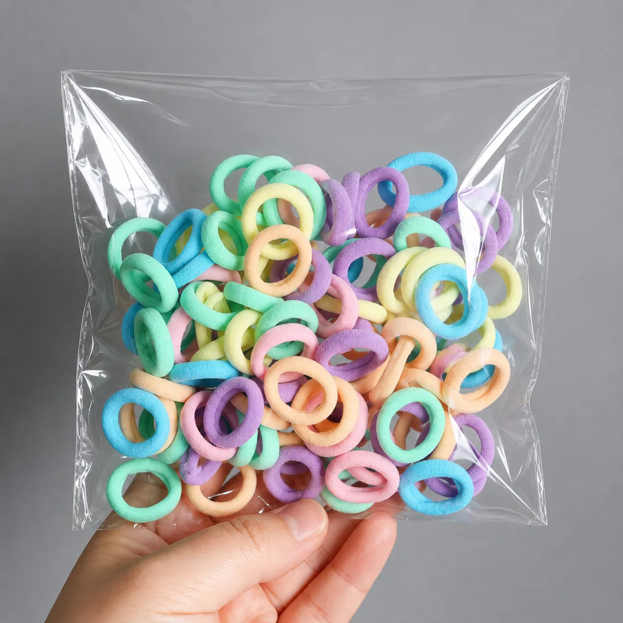 black bold towel ring high elastic hair band women's hair rope rubber band hair band