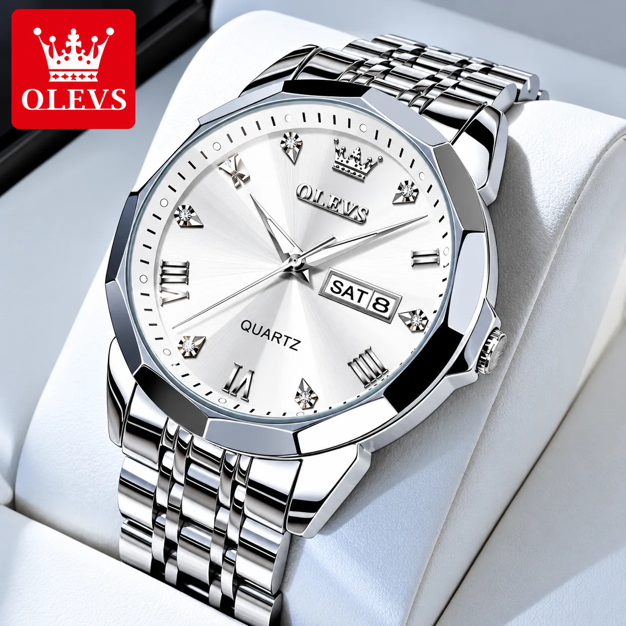 OLEVS Watch I Model 9931 Full Silver Colour