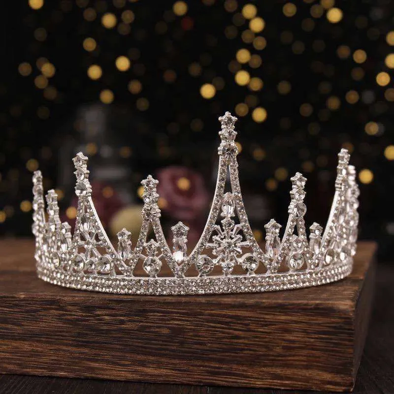Rhinestone Paris Tower Crystal Wedding Bridal Tiara Crown Rhinestone Headbands Hair Hairband
