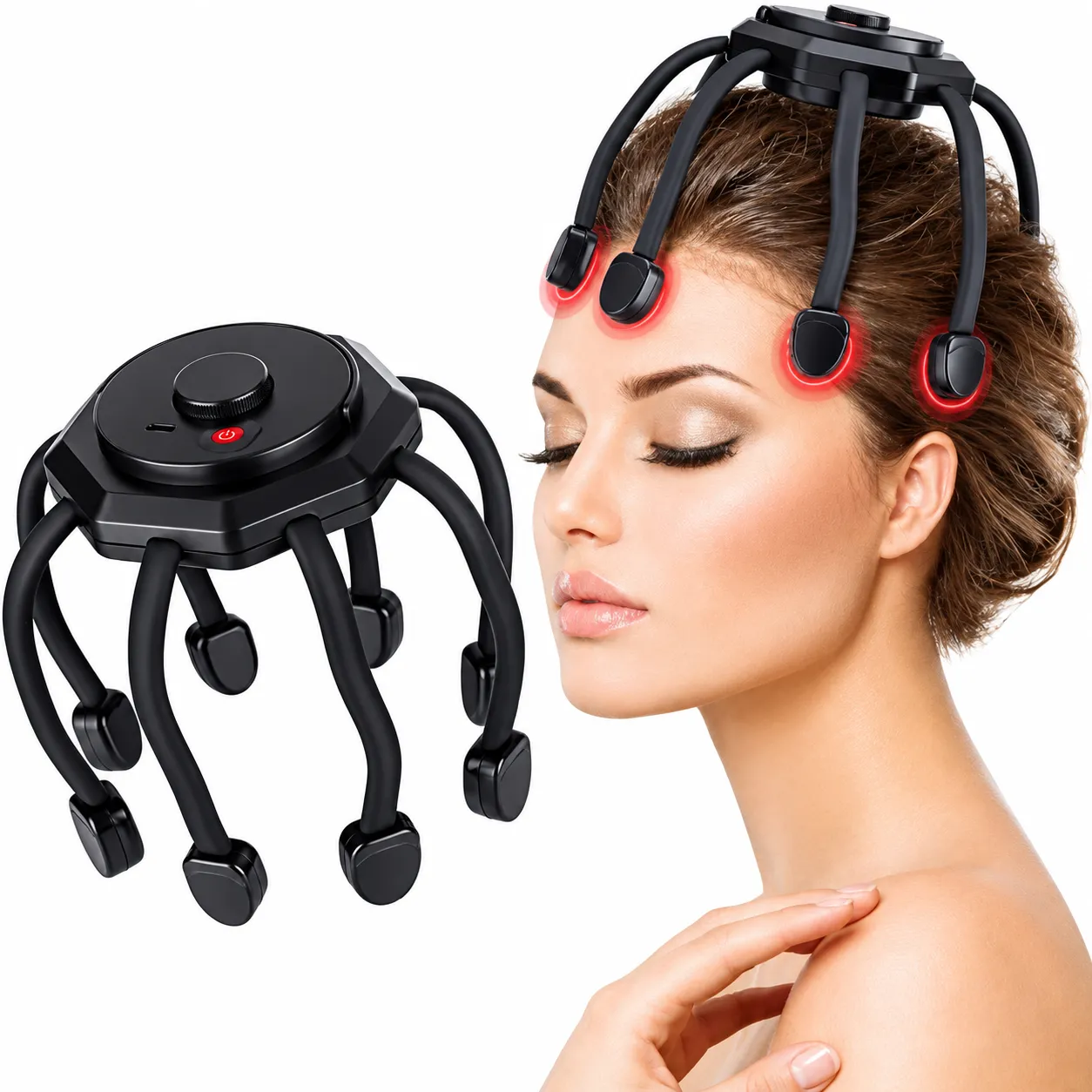 Riveira Head Massager for Relaxing Scalp Massage, Daily Comfort and Stress Relief at Home, Ideal for Personal Care and Everyday Relaxation.