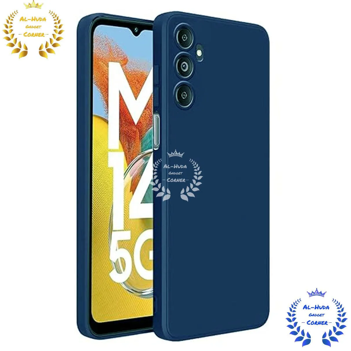 Shockproof & Transparent Crystal Clear Back Cover Case / Matte Protective Lens Flexible Back Cover for Samsung Galaxy M14 5G | Slim Silicone Cover with Soft Lining Shockproof Full Body Bumper Case