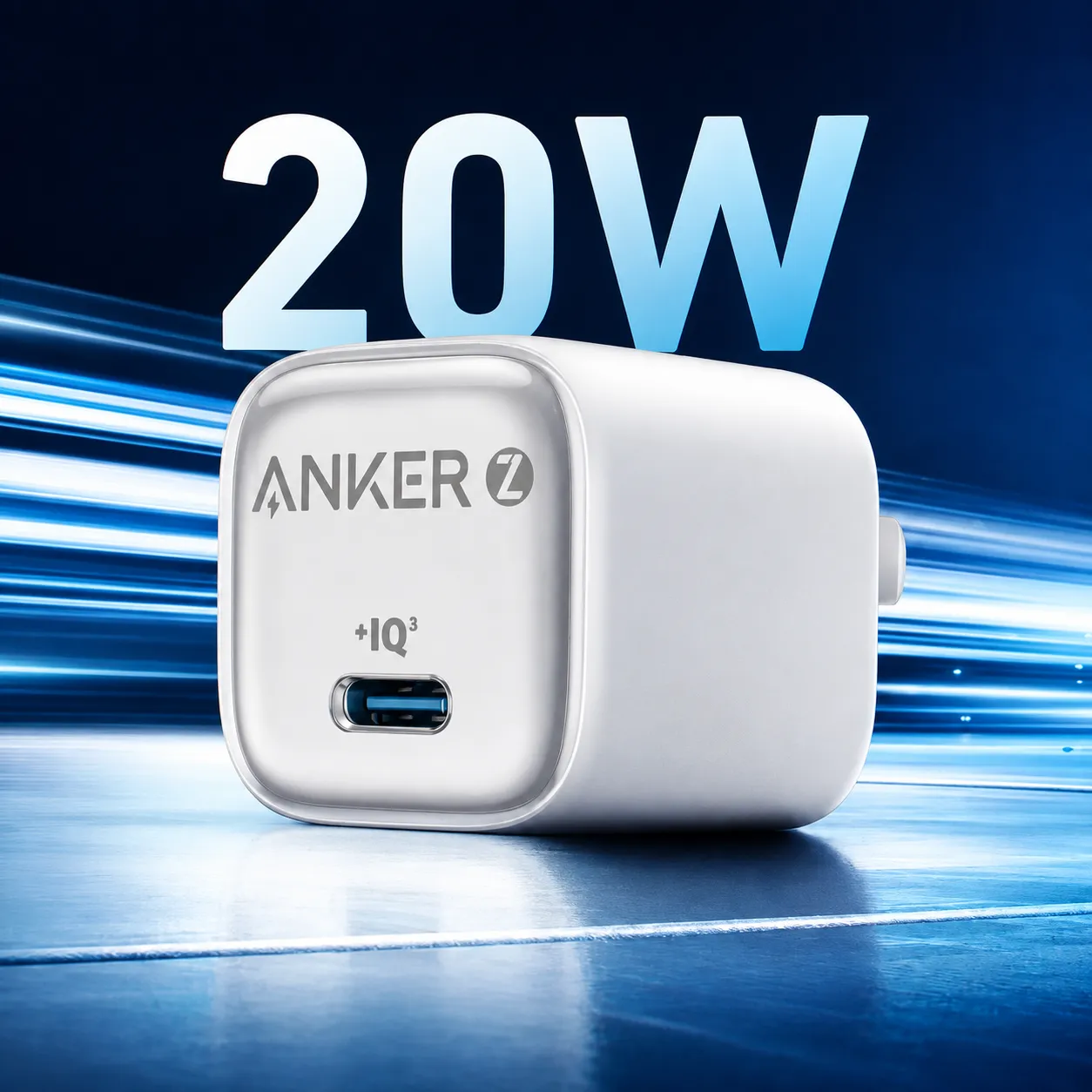 Anker Zolo IQ3 PD3.0 20W Adapter with c to c cable