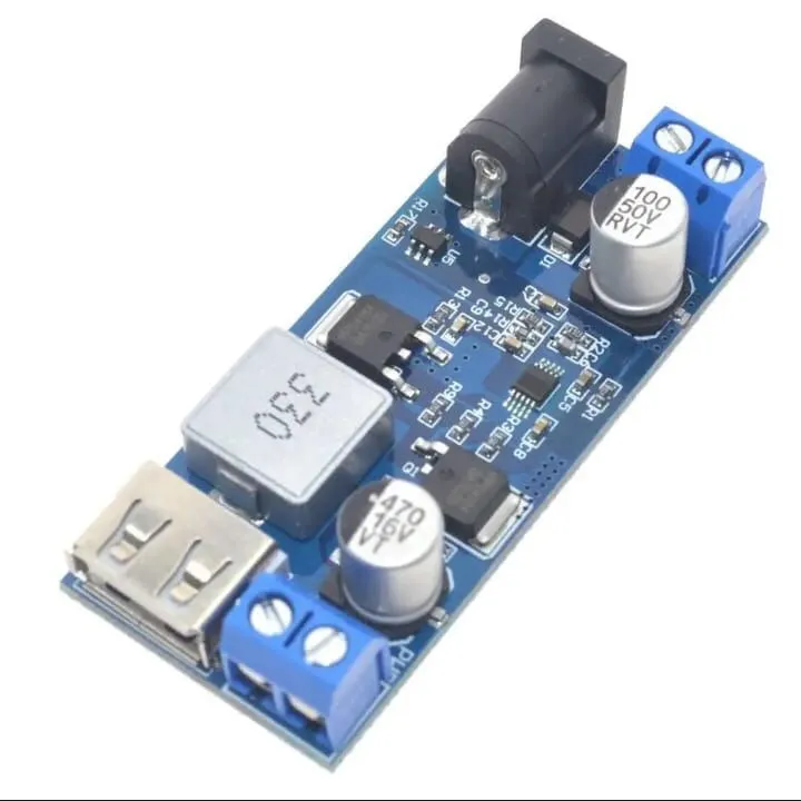 DC-DC 24V/12V To 5V 5A Step Down Power Supply Buck Converter Adjustable USB Charging Module For Phone