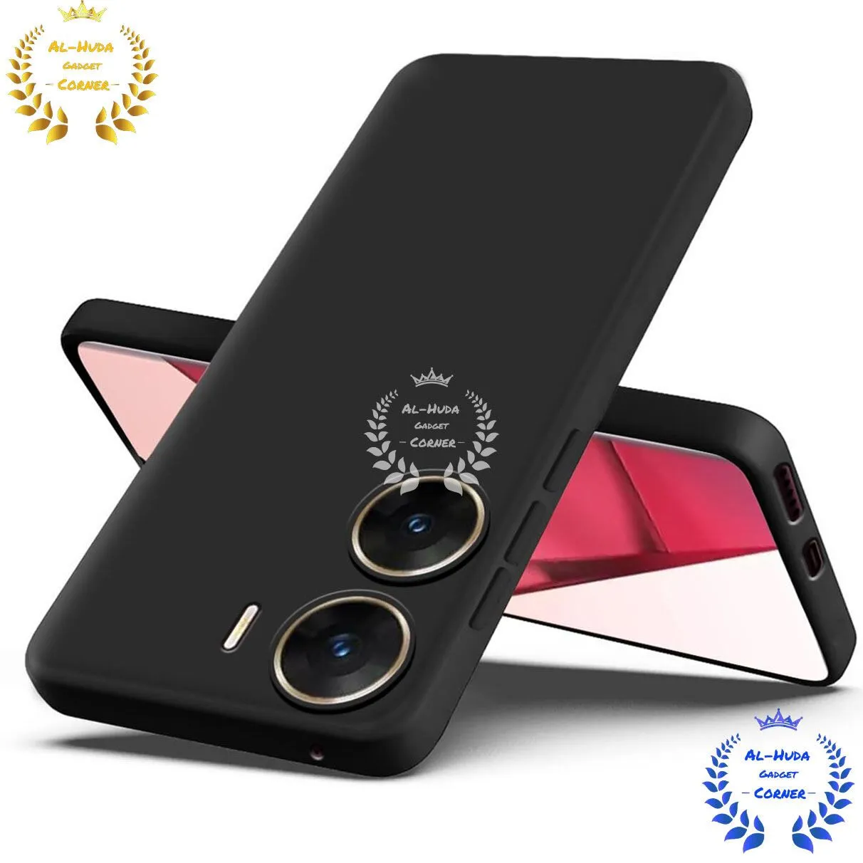 Matte Protective Lens Flexible Back Cover for Vivo V29E 5G | Slim Silicone Cover with Soft Lining Shockproof Full Body Bumper Case