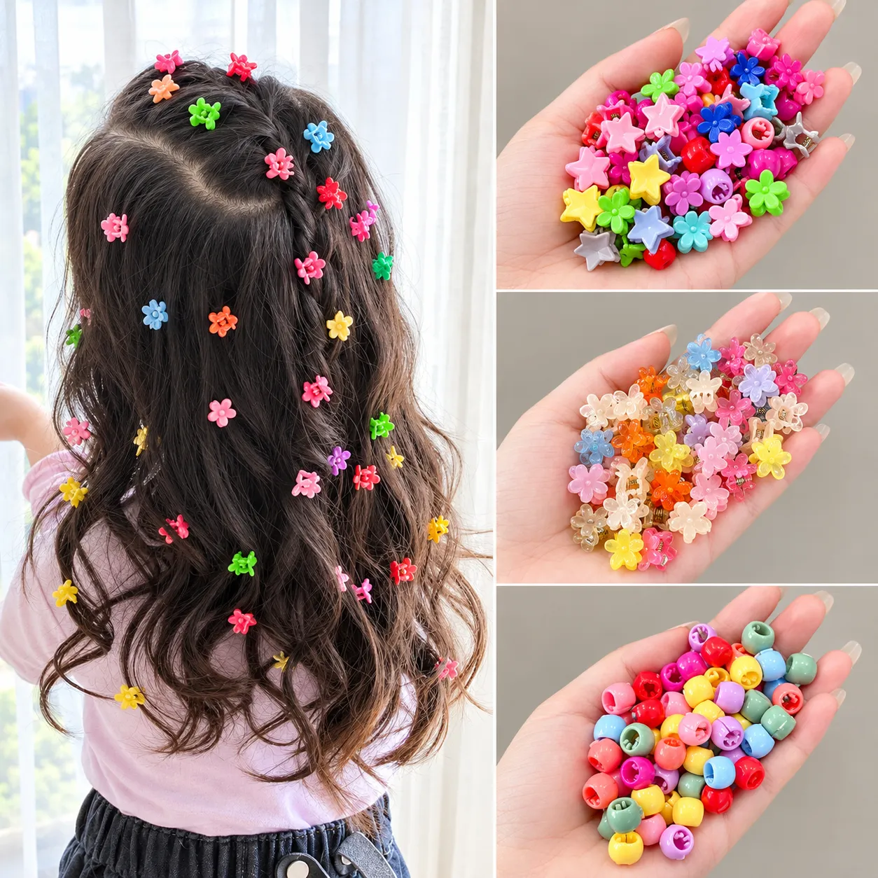 50 Pcs Baby Hair Clips Set for Girls and Kids