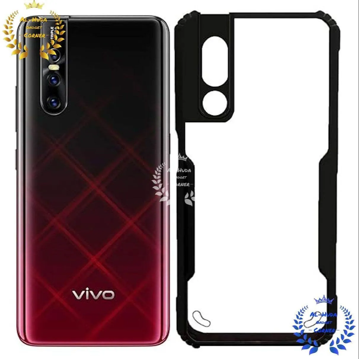 Shockproof & Transparent Crystal Clear Back Cover Case / Matte Protective Lens Flexible Back Cover for Vivo V15 pro | Slim Silicone Cover with Soft Lining Shockproof Full Body Bumper Case