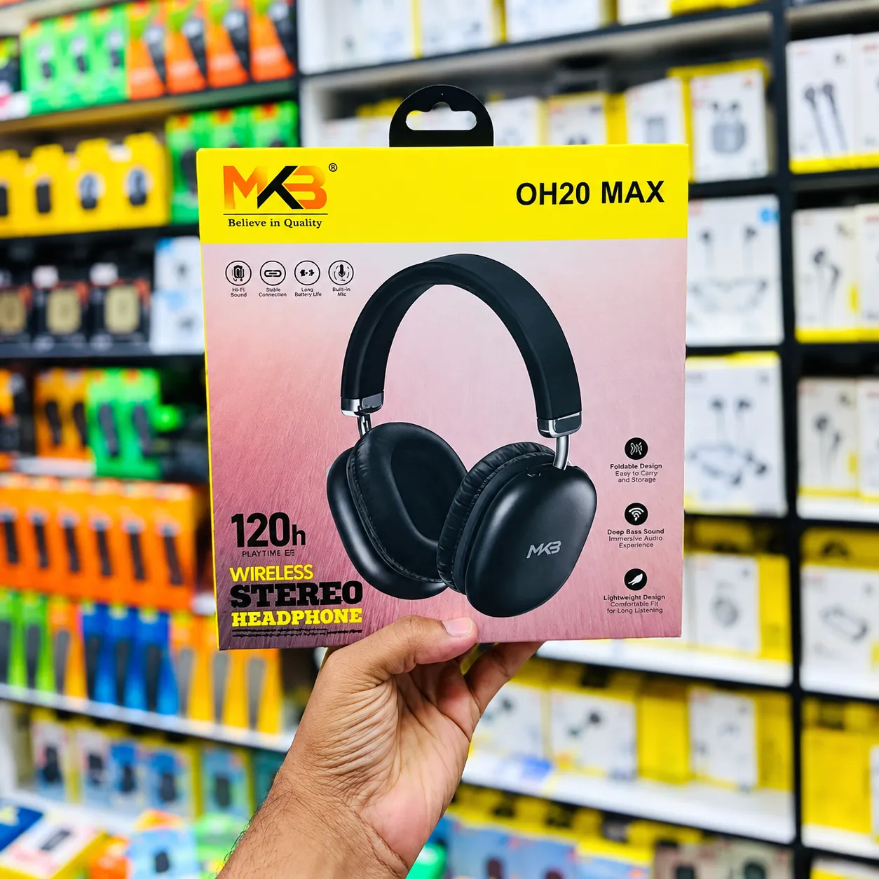 MKB OH20Max 120h wirless Streo Headphone