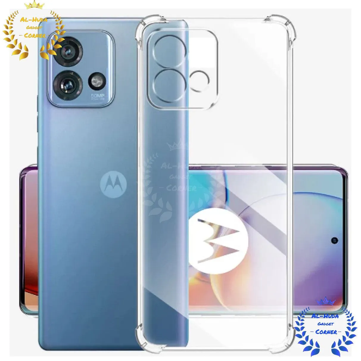 Shockproof Transparent Silicone Case for Motorola Moto Edge 40 Neo 5G, Slim Flexible Back Cover with Soft Lining, Matte Lens Protection & Full Body Bumper.