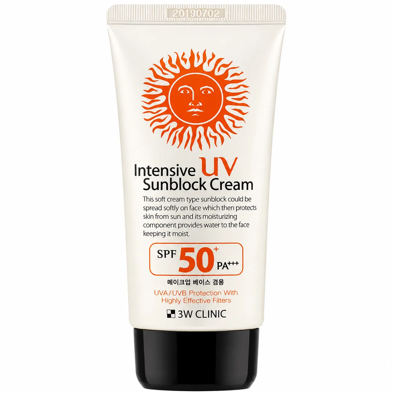 3W Clinic Intensive UV Sunblock Cream SPF 50+PA+++ 50ml