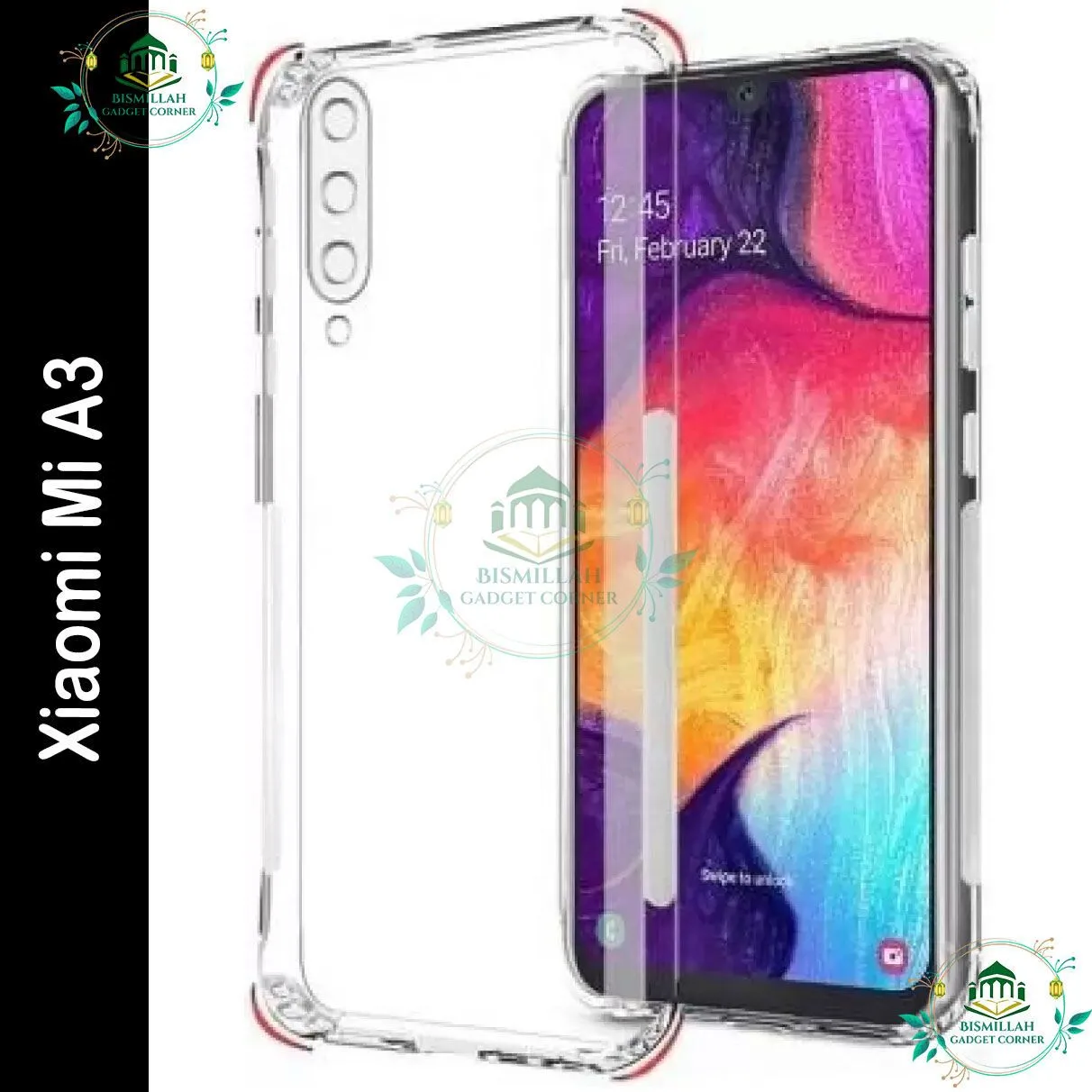 Original Transparent back cover For Xiaomi MI A3 Luxury transparent Protect Back Cover Soft Case