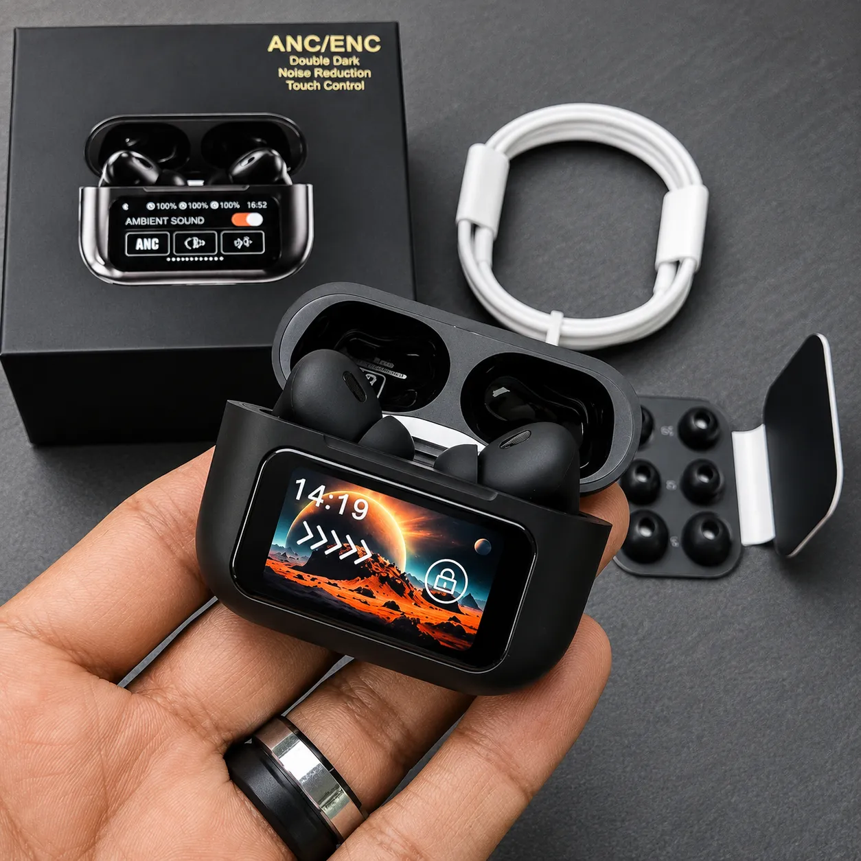 AirPods A9 Pro Touch Display Bluetooth 5.4 ANC