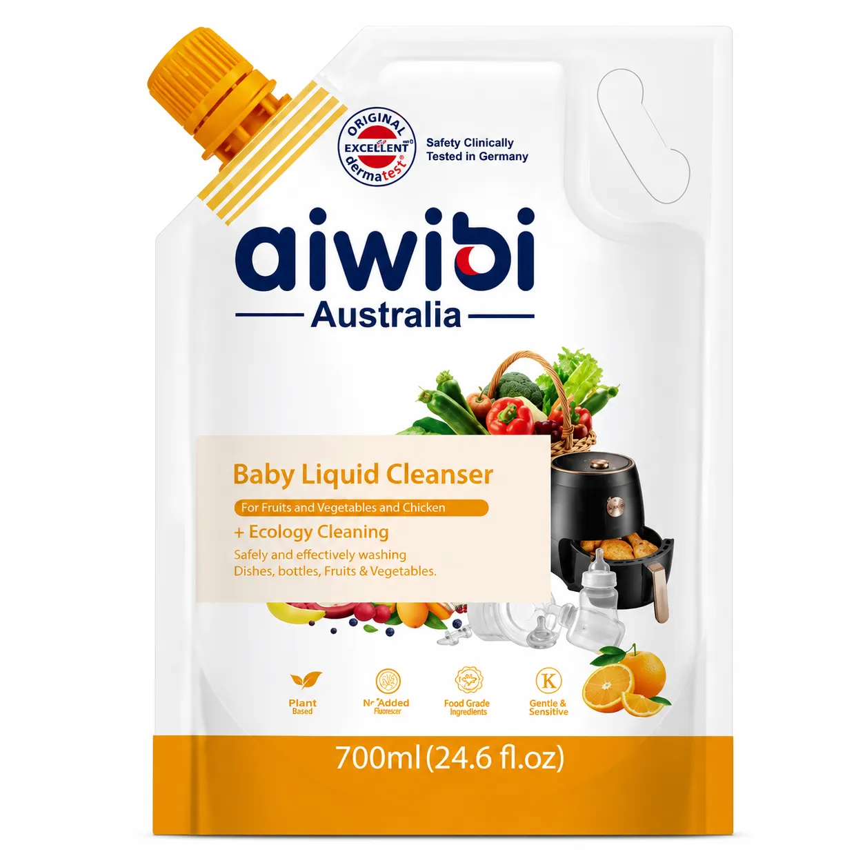 Aiwibi Australia Baby Liquid Cleanser Orang Flavor 700ml