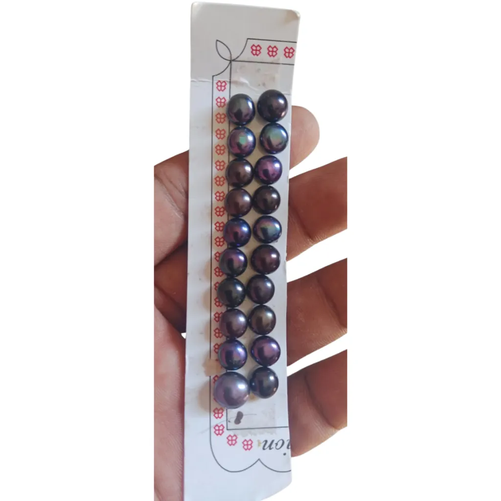 Loose Pearl 7 Mm Black 1 PCS