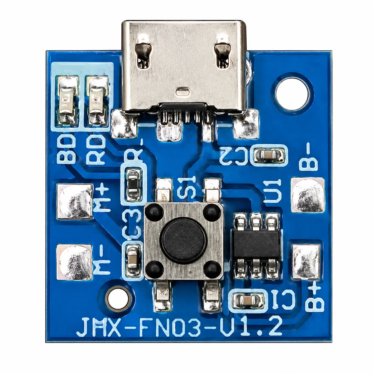 Charging Input: 5V 2A max Battery Input: 3.7V 18650 Battery Micro USB Charging Port 3 Step Speed Control LED Light Switch Optional