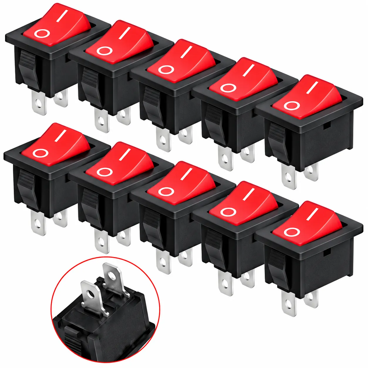 10 Pc Electronics Mini 2 Pin SPST on/OFF Switch for Electronic Circuit PCB for Project or Experiment