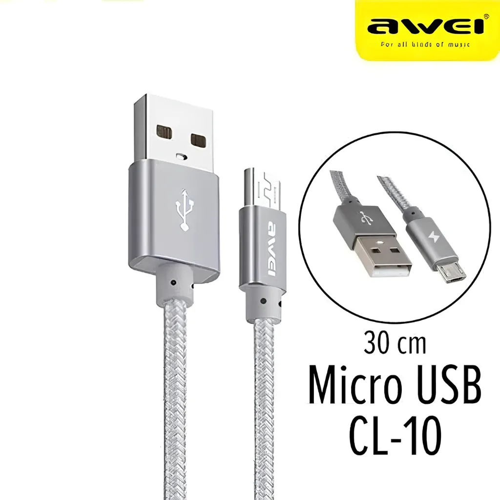 Awei CL 10 Micro USB Data Cable For Android with Fast Charging