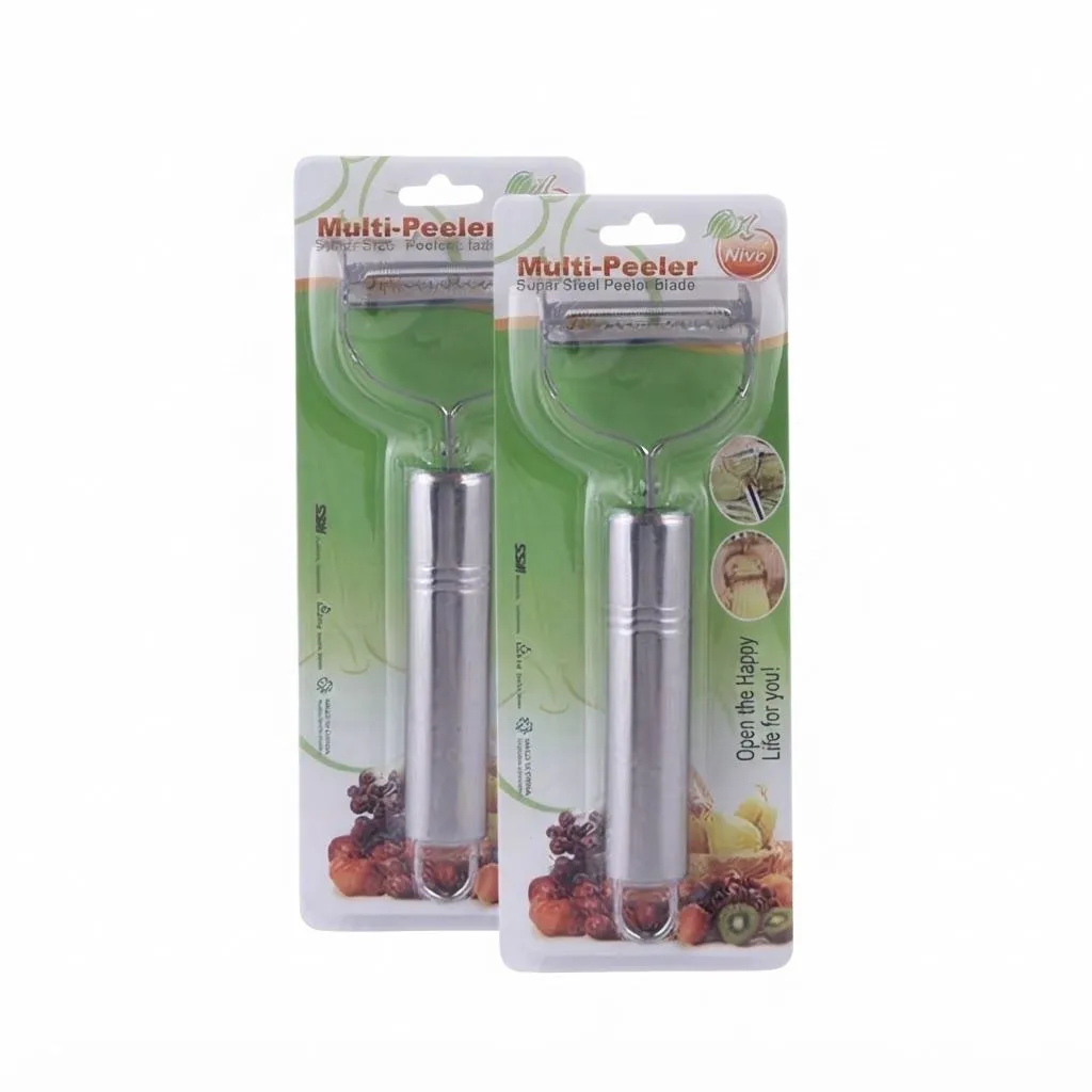 Stainless Steel Kitchen Peeler 2 PCs - Silver