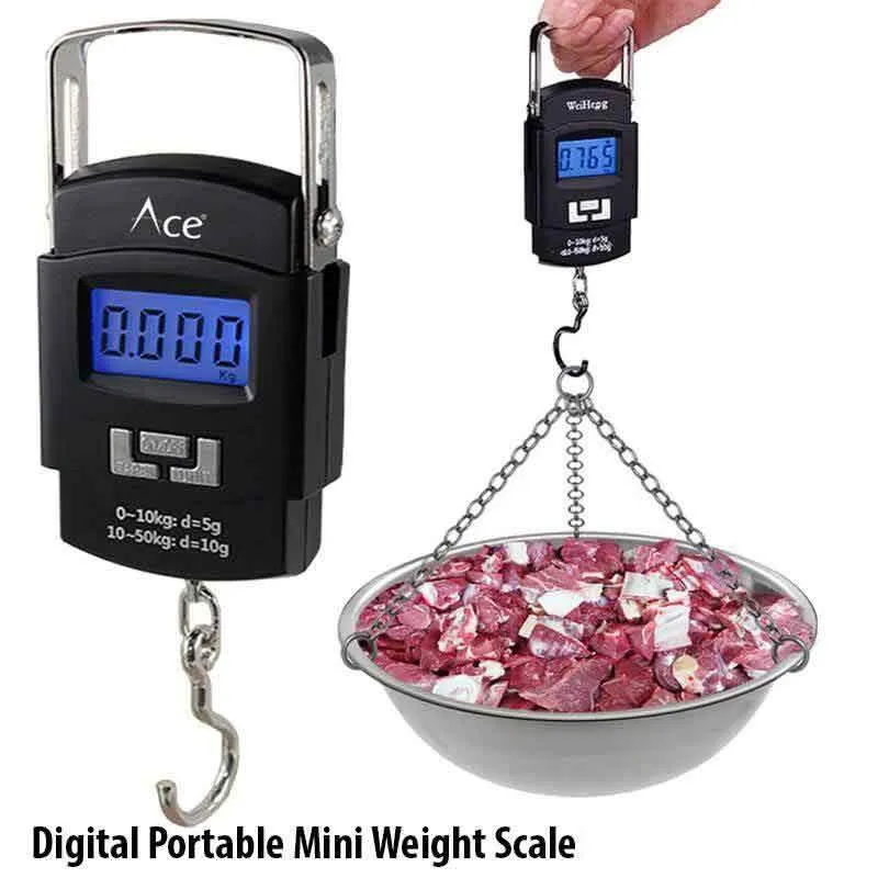 Portable Weight Scale - Black