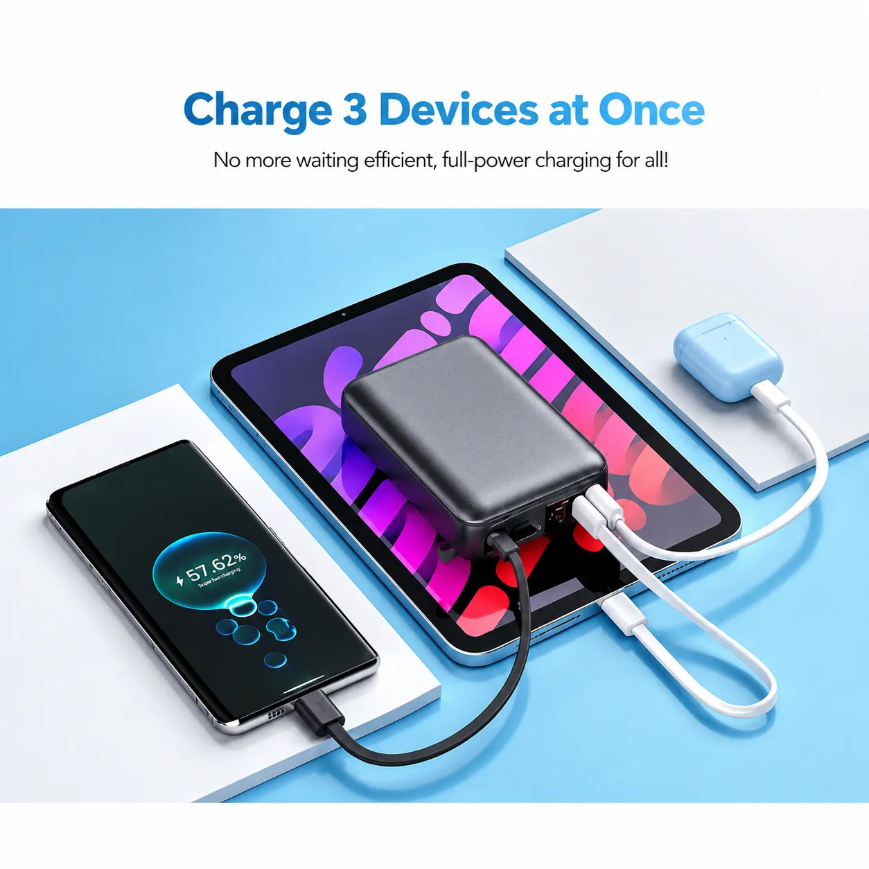 QCY 20000mAh 45W Fast Charging Power Bank