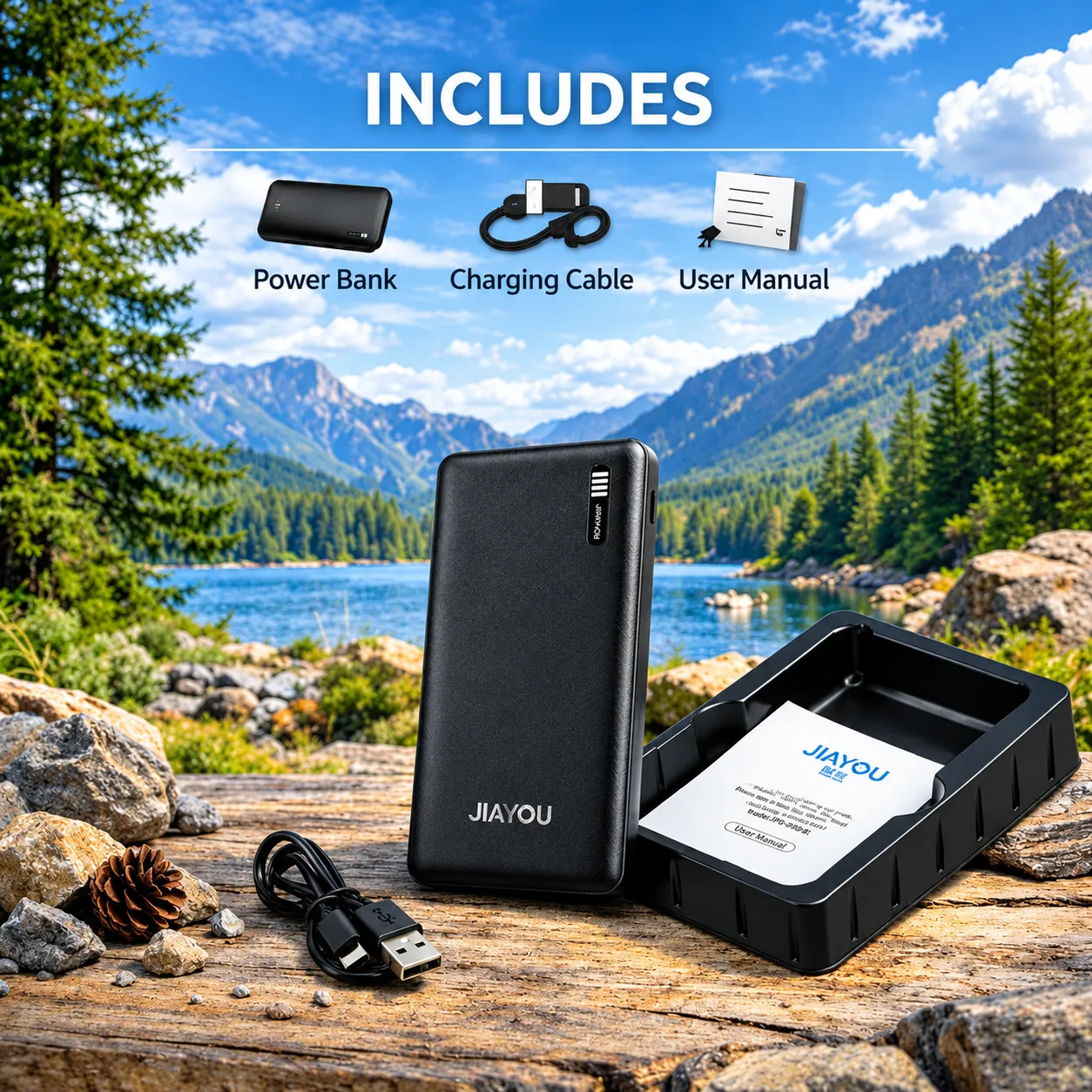JIAYOU Thunder-5 10000mAh Slim Power Bank