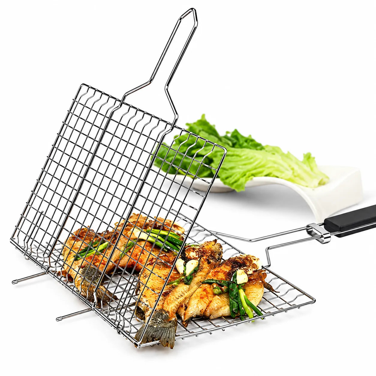 BBQ Net Holder Clip - Silver