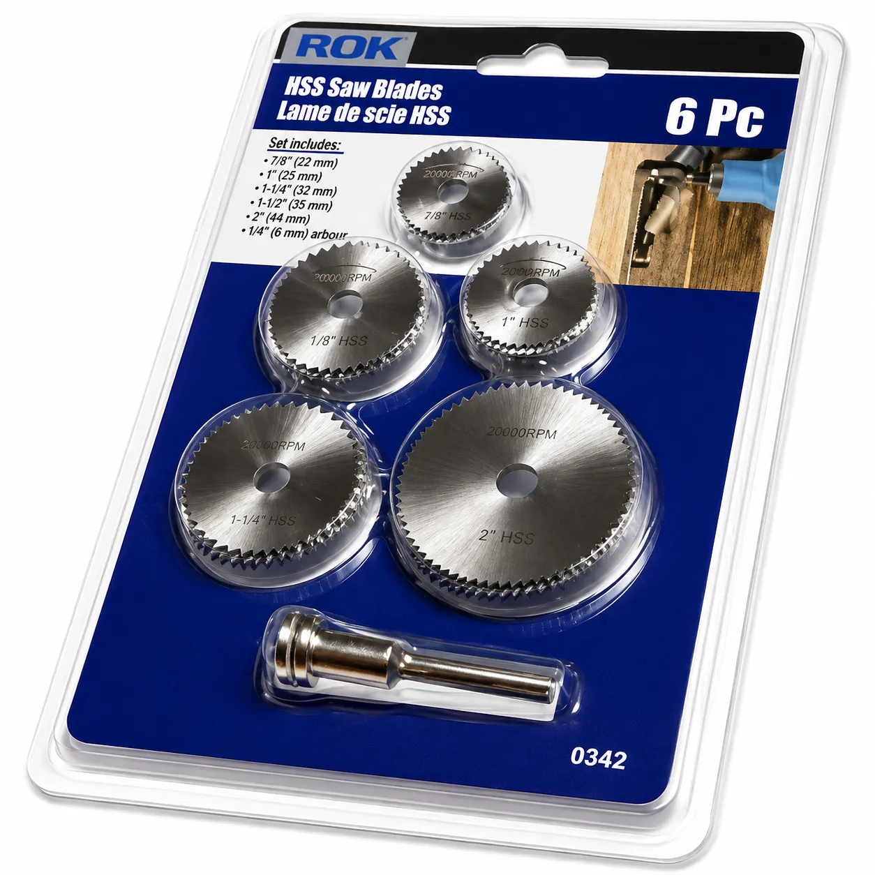 Mini Circular Saw Blade Set HSS Cutting Disc Rotary Tool Accessories for Dremel Drill, Wood, Plastic & Aluminum Cutting
