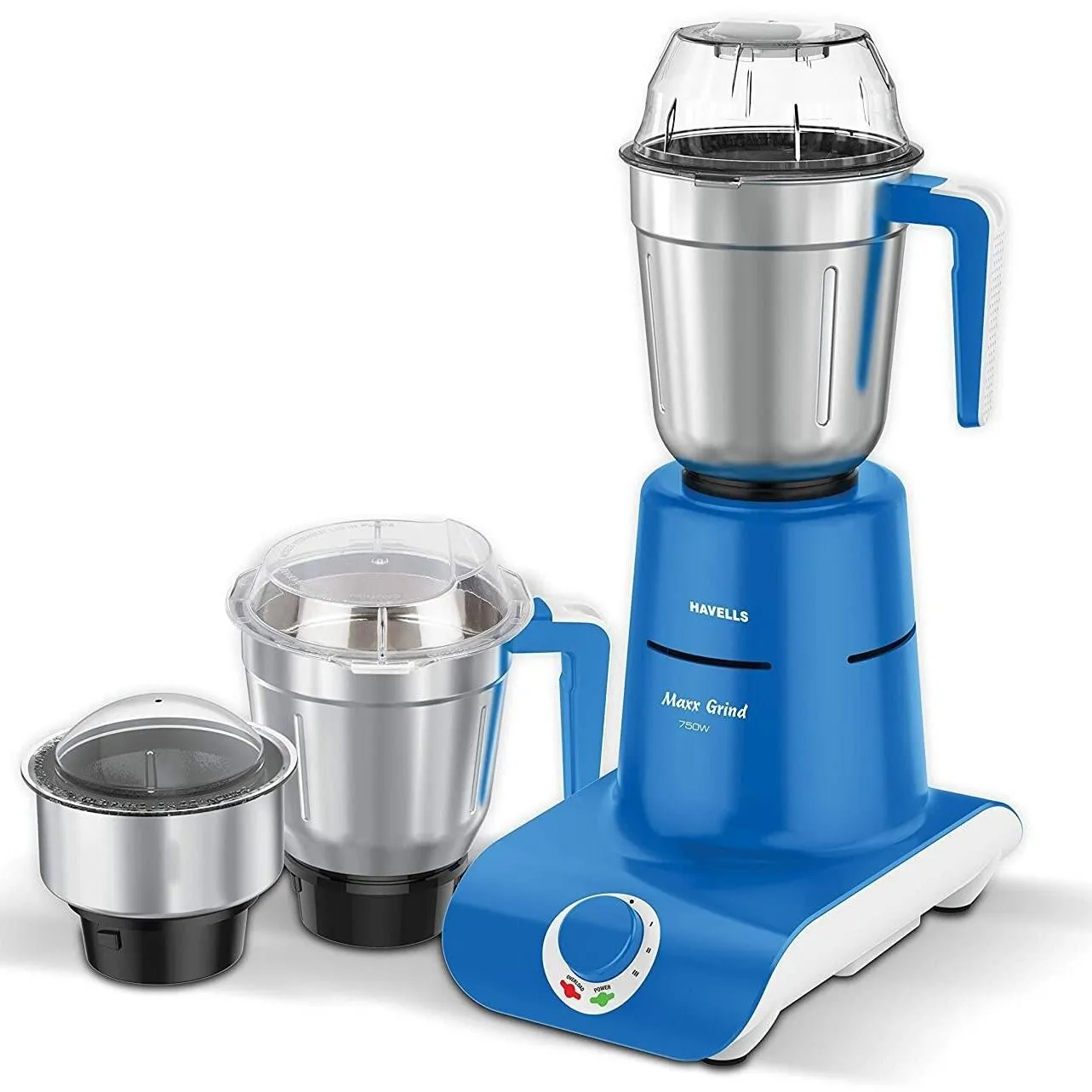 Havells Maxx Grind 750-Watt Mixer Grinder with 3 Jars