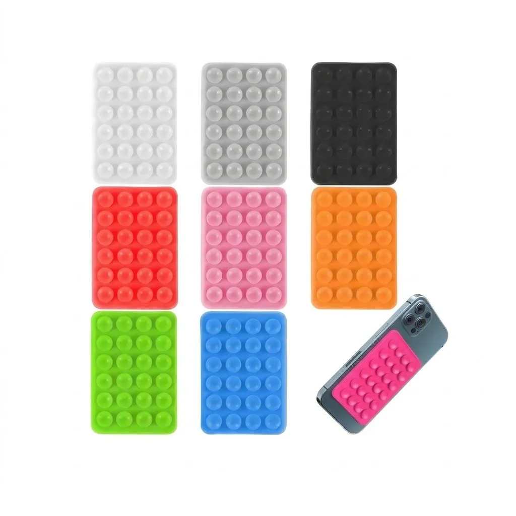 Mini Silicone Suction Cup Phone Holder Universal Mobile Stand for iPhone Samsung Xiaomi Huawei