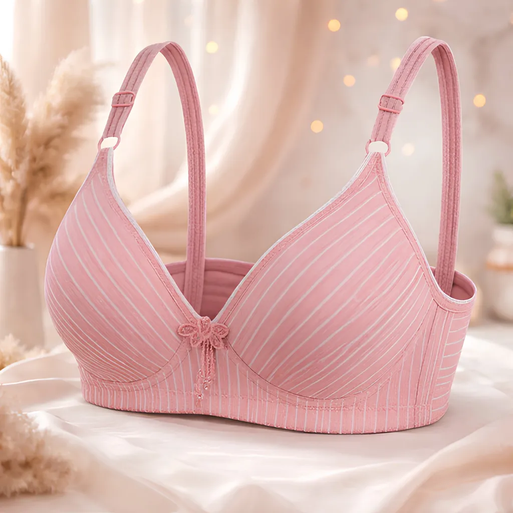 China Imported Pink Breastfeeding Foam Bra for Women
