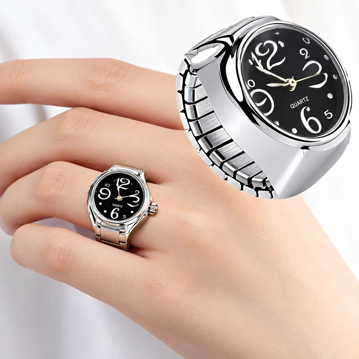 Stylish Finger Ring Watch for Men & Women