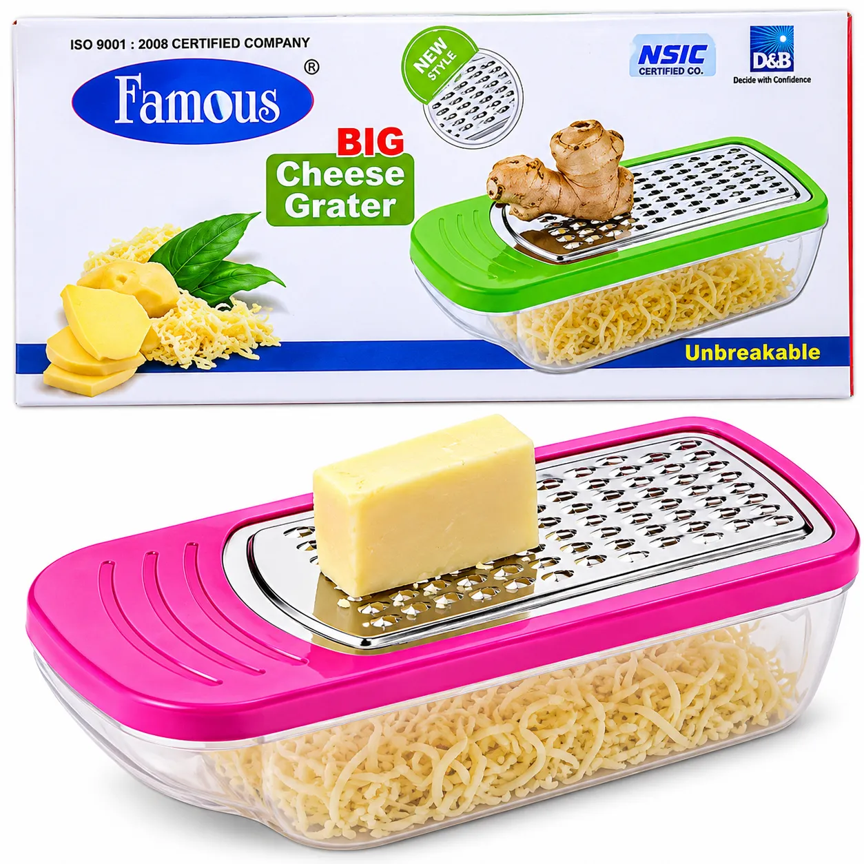 Stainless steel Cheese & vegetables grater