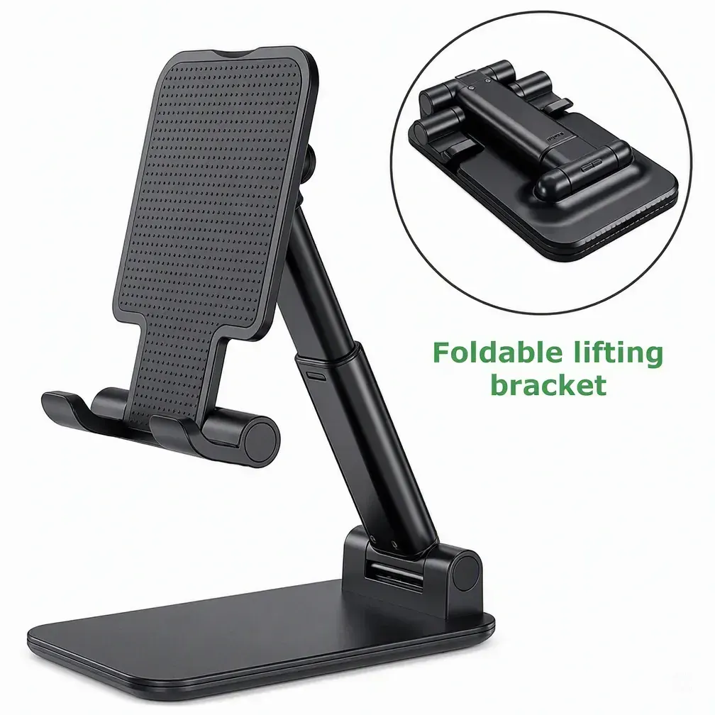 Keep your phone in view with a mobile stand for home or office. Ideal for online meetings, video calls, and hands-free viewing at your desk.