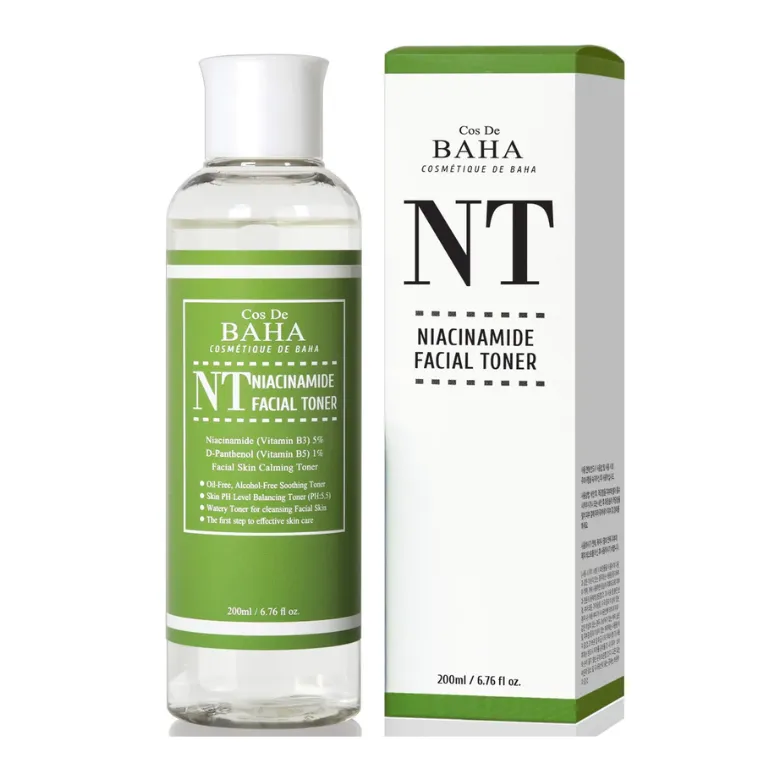 COS DE BAHA NIACINAMIDE FACIAL TONER HYDRATING, PORE MINIMIZING 200ML (NT)