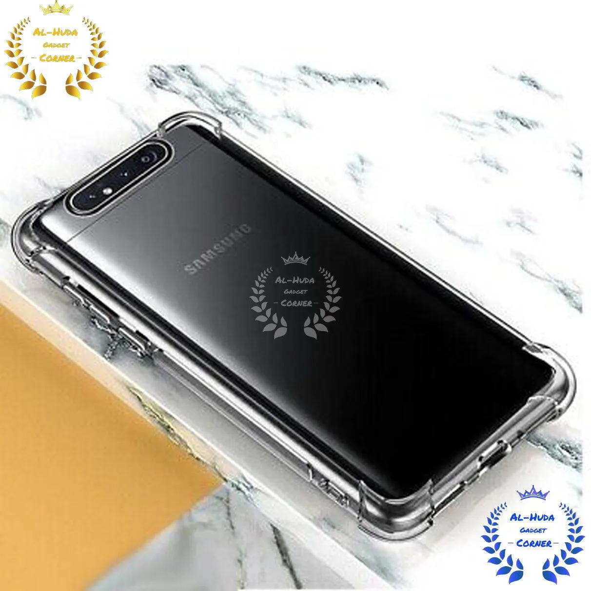 Shockproof Transparent Silicone Back Cover Case for Samsung Galaxy A80