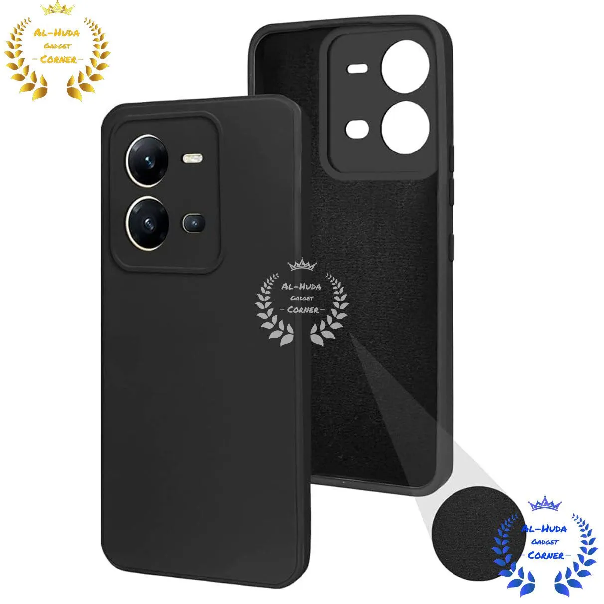 Back Cover Case / Matte Protective Lens Flexible Back Cover for Vivo V25 / Vivo V25E 5G | Slim Silicone Cover with Soft Lining Shockproof Full Body Bumper Case