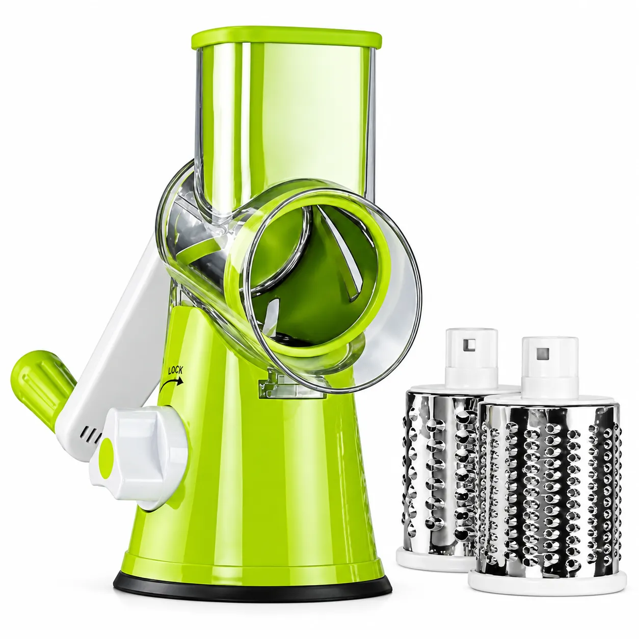 Round Mandoline Slicer Vegetable Cutter - Lime