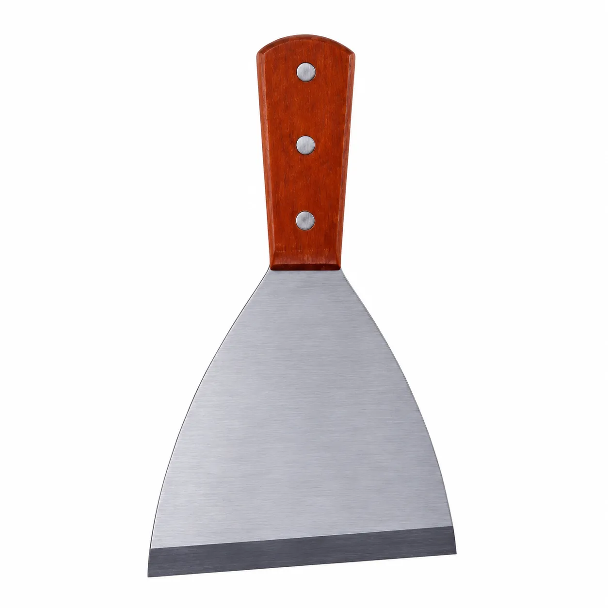 Pizza Serving Knife - Silver and Brown