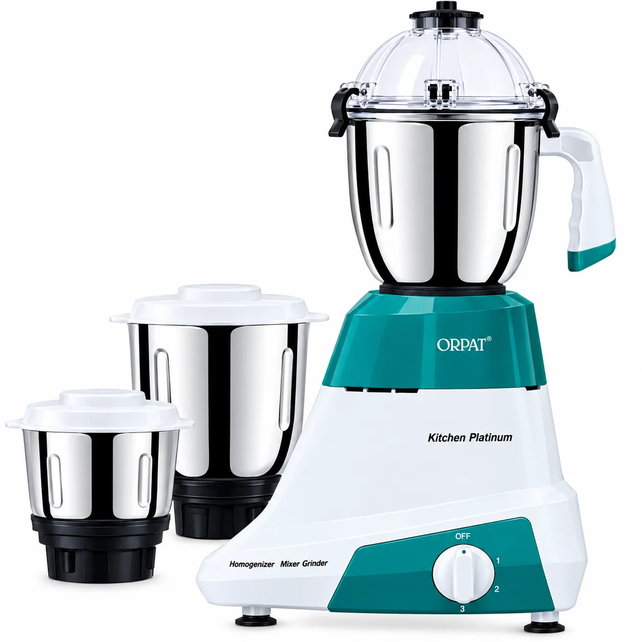 Orpat Kitchen Platinum 1200-Watt Mixer Grinder With Stainless Steel Blender Jar