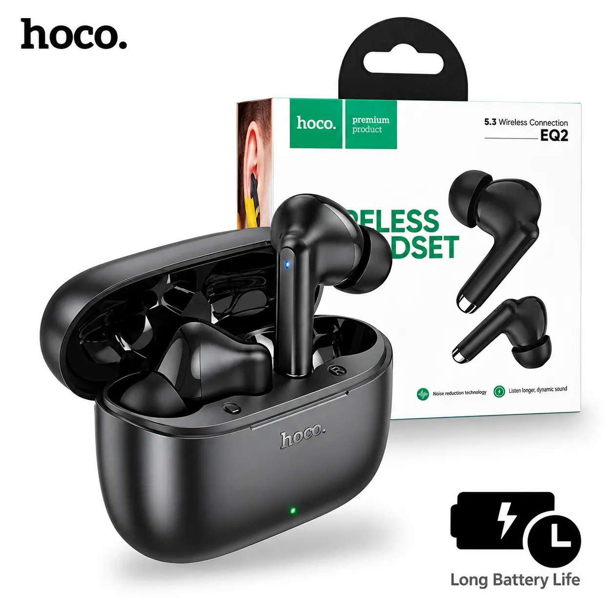 HOCO EQ2 TWS Bluetooth 5.3 Wireless Earbuds