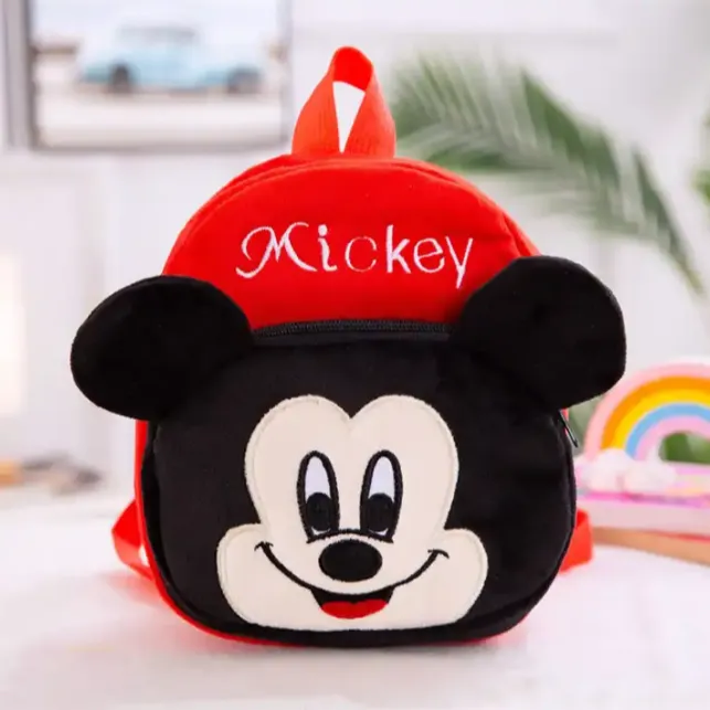 8x9 Inches Mickey Mouse Boys Girls Cartoon Mini Backpack Preschool Baby Schoolbag